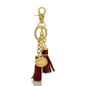 Brahmin  Melbourne Pecan Tassel Keyring